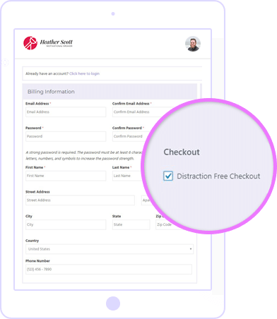Distraction Free Checkout