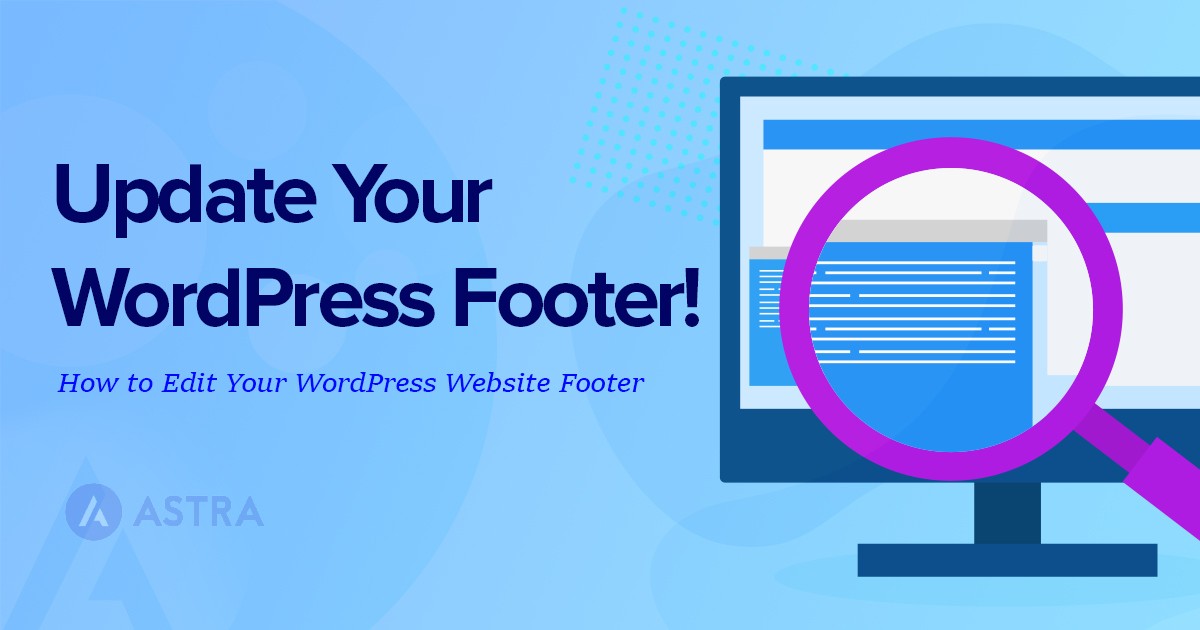 how to edit footer in wordpress