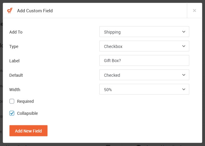 CartFlows new custom field settings