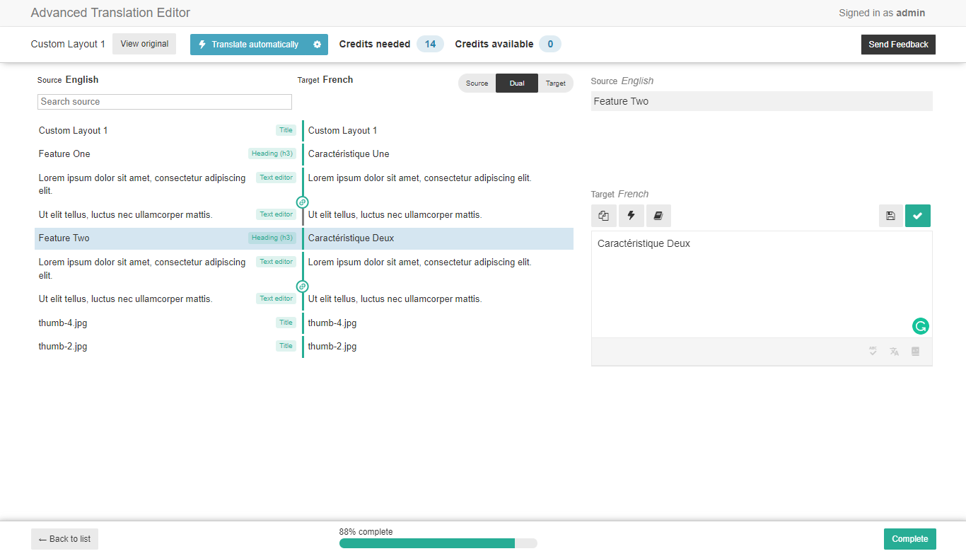 Custom Layouts WPML Translation Editor