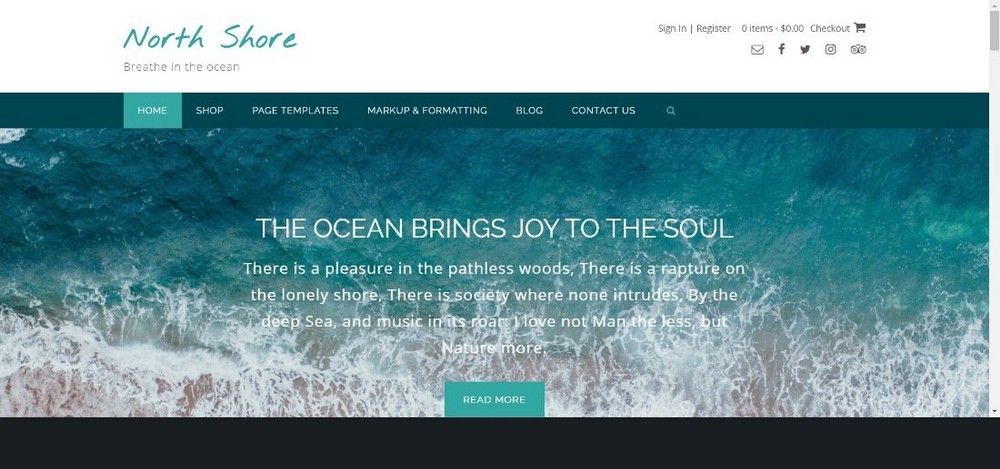 North Shore WordPress theme