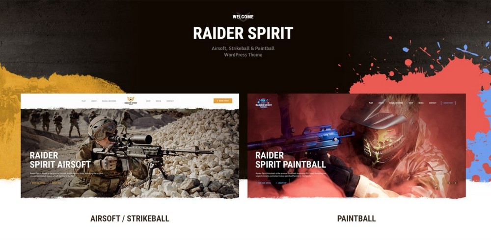 Raider Spirit WordPress theme