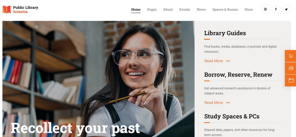 Scientia WordPress theme