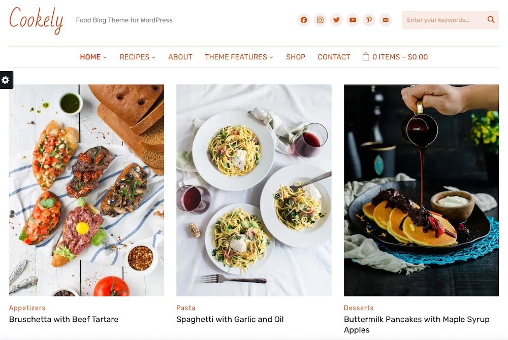 Cookley WordPress Theme