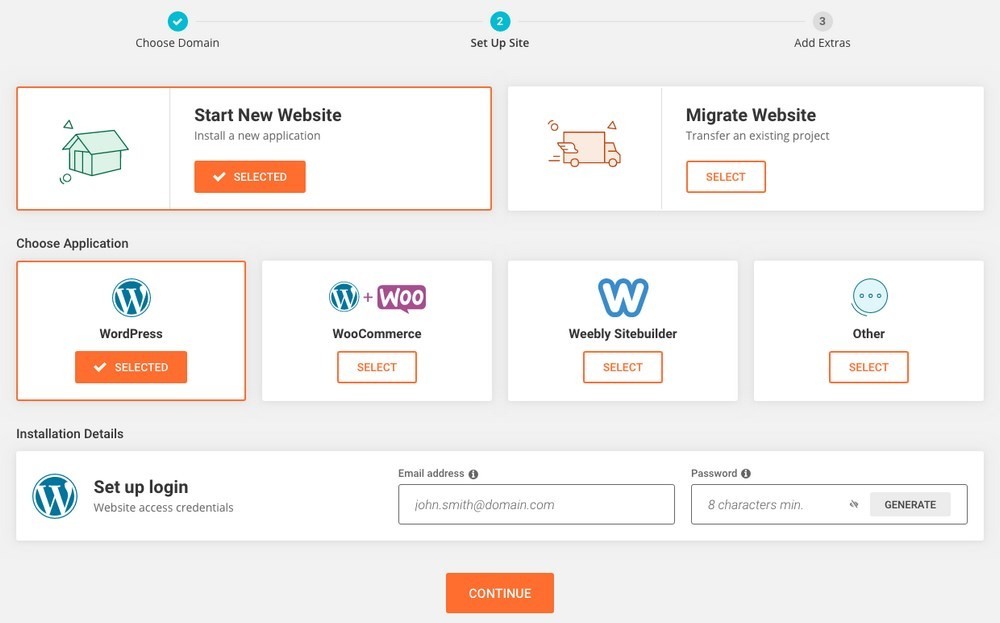 Installing WordPress on Siteground