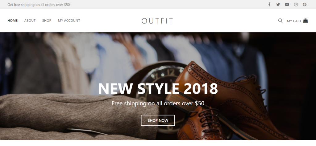 Customify eCommerce website demo