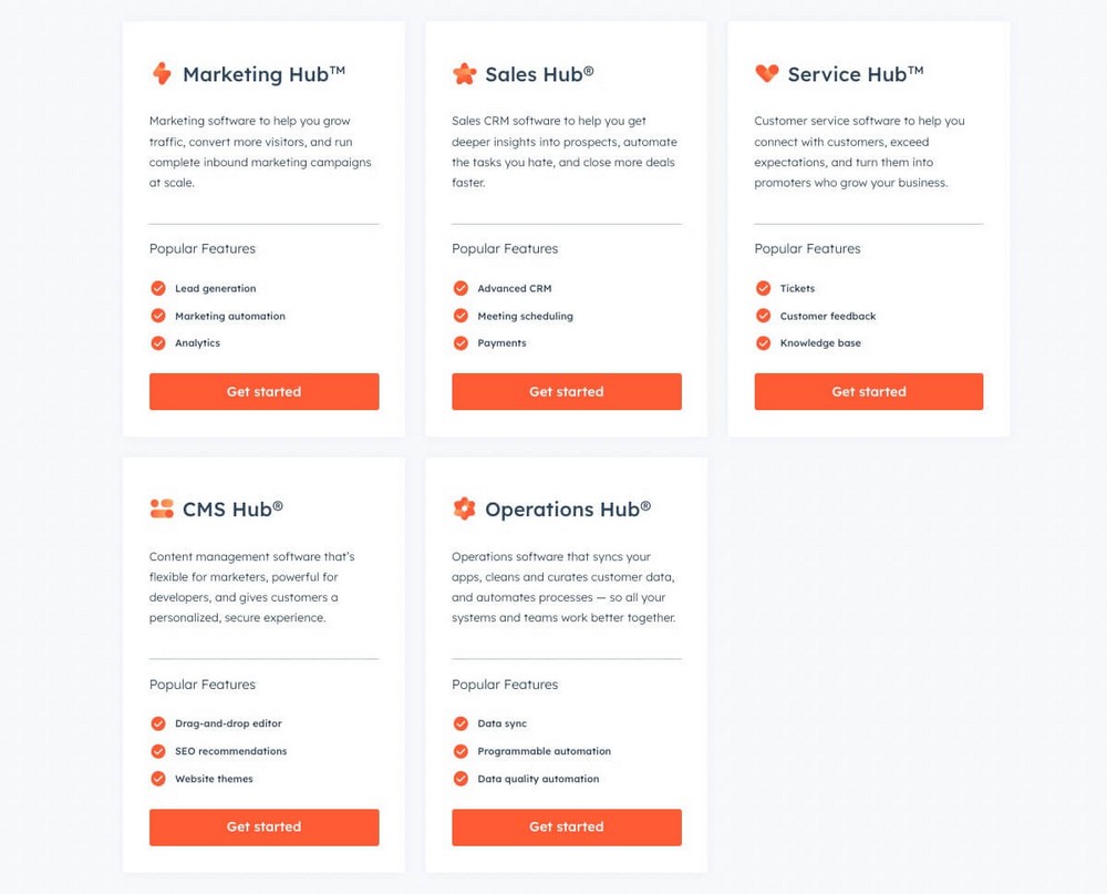 HubSpot Hubs