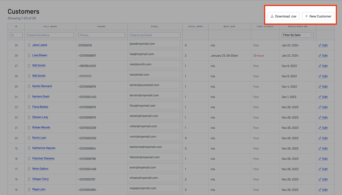 latepoint customer page